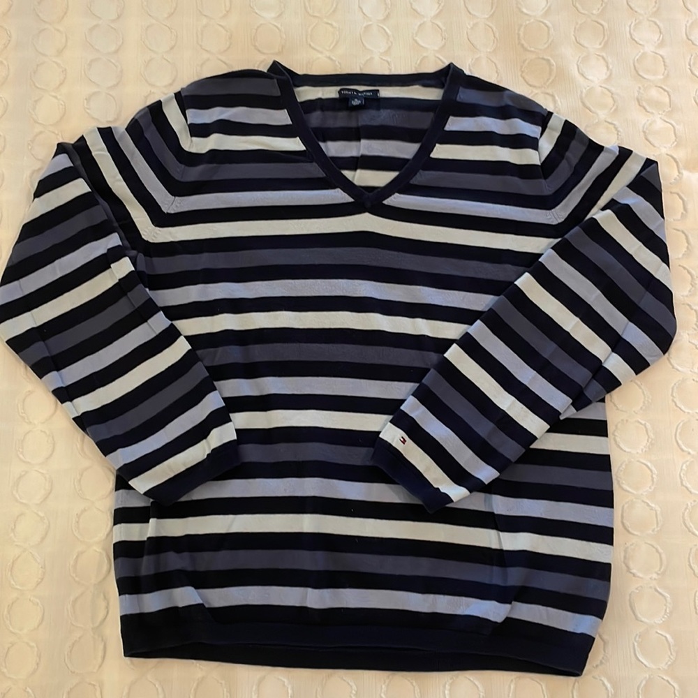 Tommy Hilfiger cotton knit striped sweater